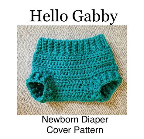 Newborn Diaper Cover Crochet Pattern Baby Shower Make Your Etsy