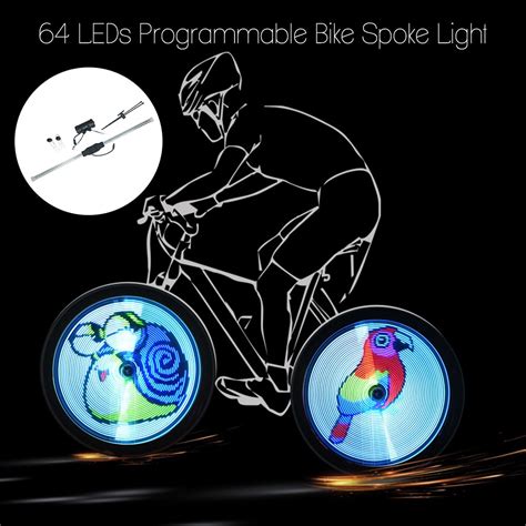 The best bike lights for every kind of ride. 64 LED DIY Bicycle Lights Wireless Programmable Bike Spokes Wheel Light Colorful Motor Cycle ...