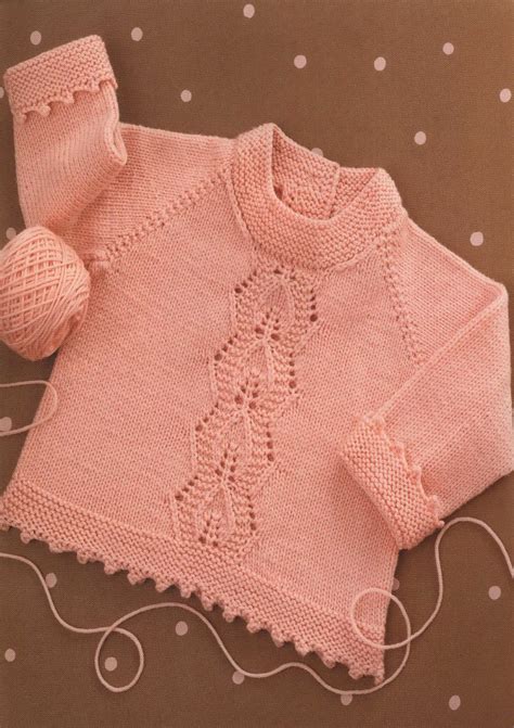 Вязание для малышей кофточки реглан с ажурной полосой с описанием и