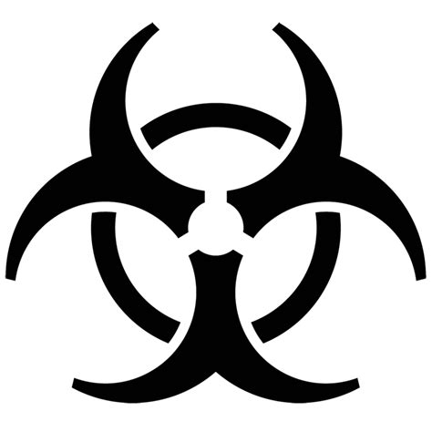 أسود Biohazard رمز PNG HD الجودة