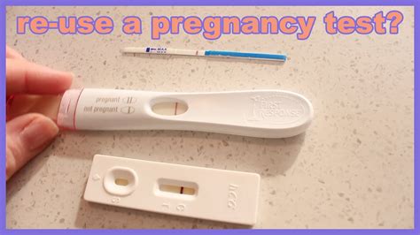 You can be pregnant and get a negative test result if you take the test too early. Can you resuse a pregnancy test? Let's find out! - YouTube