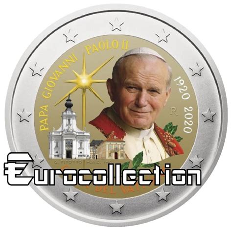2 Euro Vatican 2020 Jean Paul Ii Couleur 4 Eurocollectionshop