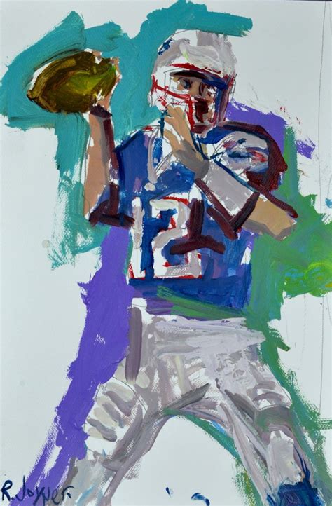 Original Tom Brady Painting 22 X 15 American Football Painting New