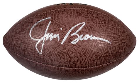 Lot Detail Jim Brown Single Signed Wilson Football Psadna