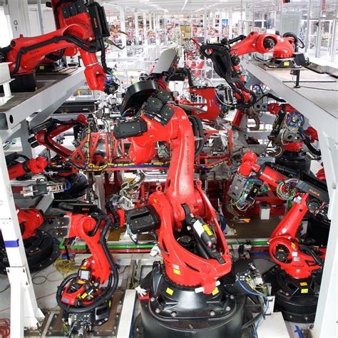 Elon Musk Shares Photo Of Teslas New Production Line All We Can See Is Robot Arms Autoevolution