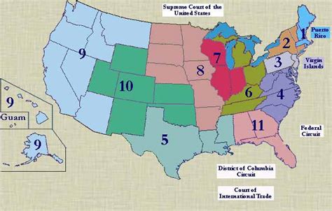 Map Of Us Circuit Courts Map