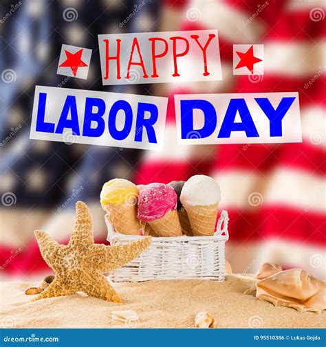 Labor Day Banner Patriotic Background Stock Photo Image Of