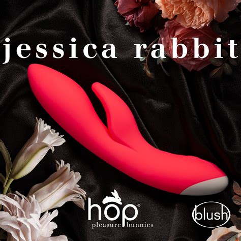 Hop Jessica Rabbit Rumbly Platinum Silicone Vibrator Waterproof