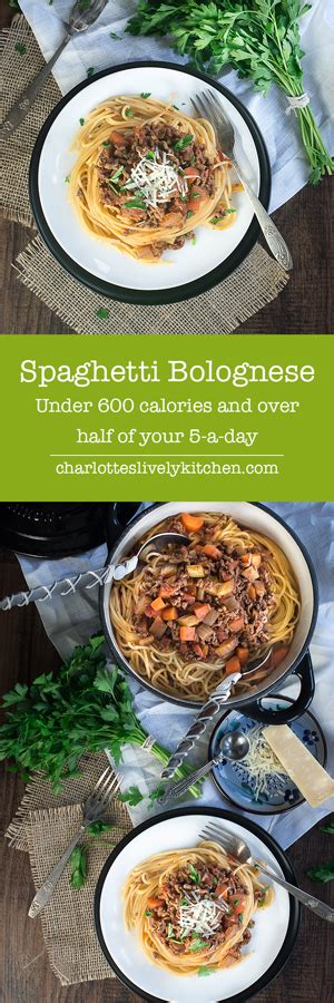 A delicious take on the traditional spaghetti bolognese with under 600 ...