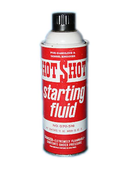 Hot Shot Starting Fluid Spray For Gasoline And Diesel Engines 16oz Am