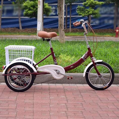 Adult Tricycle Three Wheel Bike Tricycle Adult Seniors 16 Inch Adult