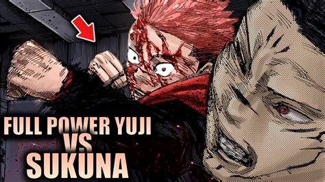 Full Power Yuji Vs Sukuna Jujutsu Kaisen Chapter 214 Youtube