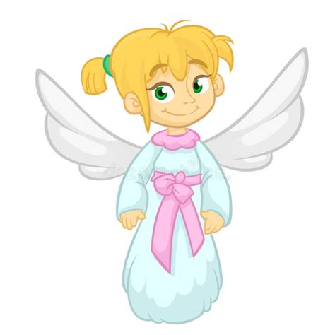 121ancute Happy Christmas Angel Character Vector Cartoon Illustration