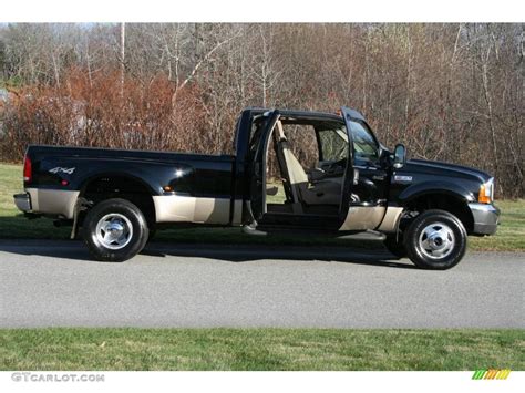 2000 Black Ford F350 Super Duty Lariat Extended Cab 4x4 Dually