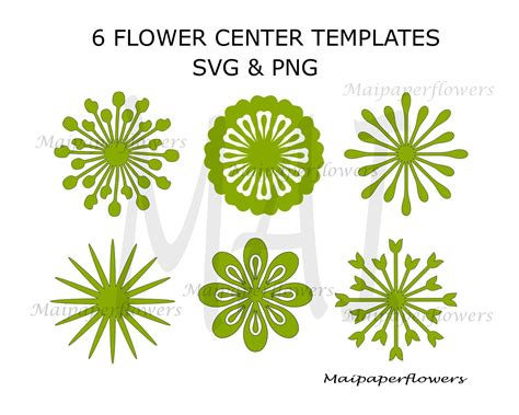 Free 252 Svg Paper Flower Center Template SVG PNG EPS DXF File
