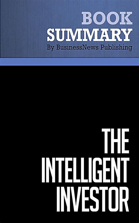 The intelligent investor by benjamin graham, first published in 1949, is a widely acclaimed book on value investing.the book teaches readers strategies on how to successfully use value investing in the stock market. Summary: The Intelligent Investor - Benjamin Graham ebook ...