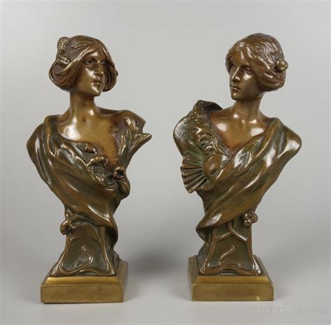 Antiques Atlas Pair Of Art Nouveau Busts By Hans Muller