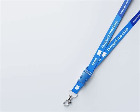 Download Free 15mm Lanyard Mockup PSD | Free Mockup