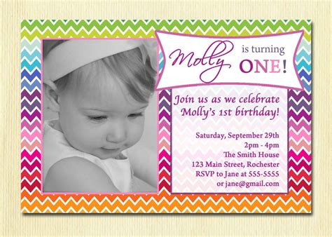 Printable 1st Birthday Party Invitations Invitation Design Blog