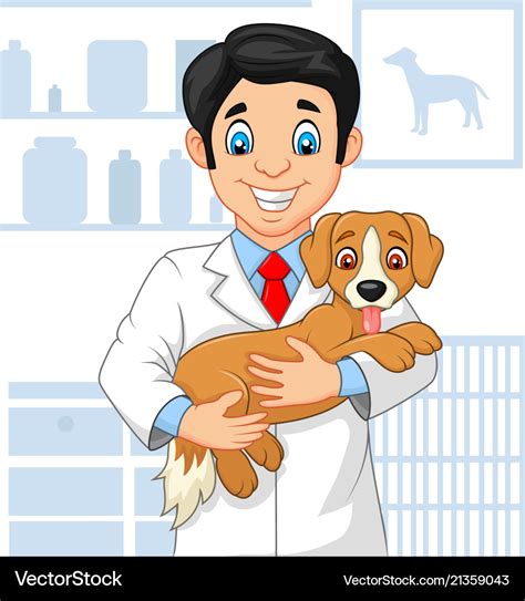 Veterinarian Dog Cartoon