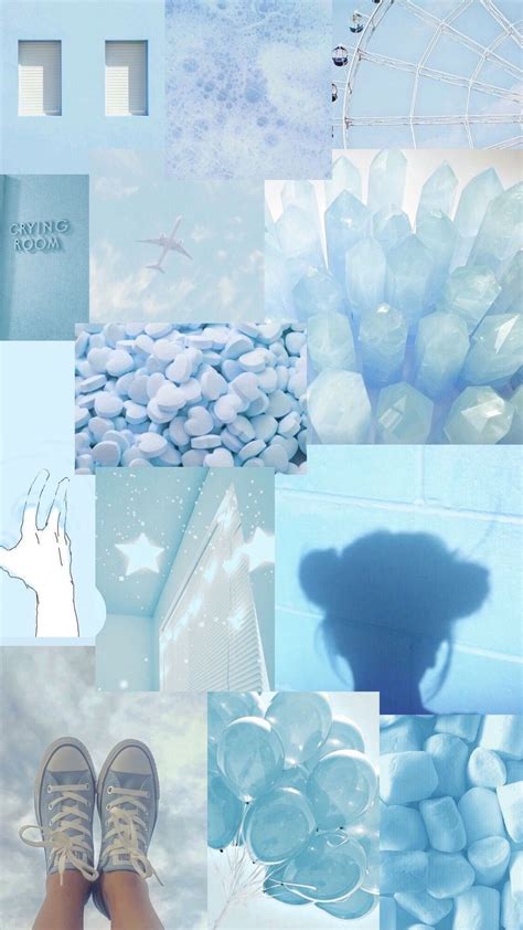 𝐀𝐞𝐬𝐭𝐡𝐞𝐭𝐢𝐜 𝒲𝒶𝓁𝓁𝓅𝒶𝓅𝑒𝓇 In 2020 Aesthetic Pastel Wallpaper Blue