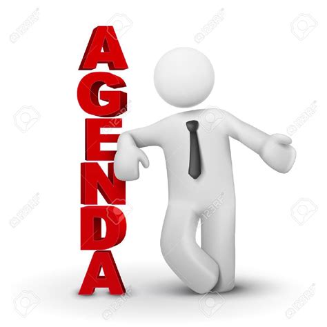 3d Business Man Presenting Concept Of Agenda Isolated White Background