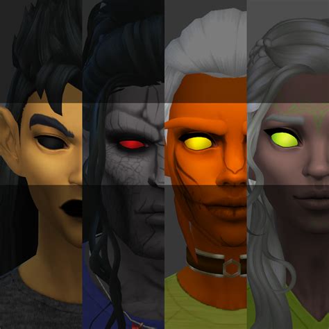 Ts4 Solid Eyesa Set Of Creepy Solid Eyes For All Your Alien Undead