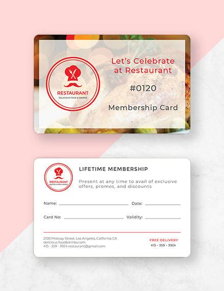 9 Membership Card Templates Illustrator Indesign Word Psd Pdf