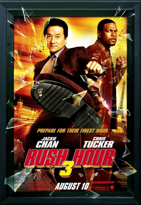 The third installment in the rush hour trilogy has more of a spy movie feel, and it's the better for it. Rush Hour 3