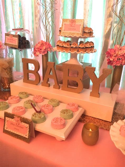Sweet Simplicity Bakery — Baby Shower in Mint Green, Pale Pink and Gold