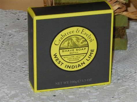 Crabtree And Evelyn West Indian Lime Shave Soap Refill 100g 79965 For