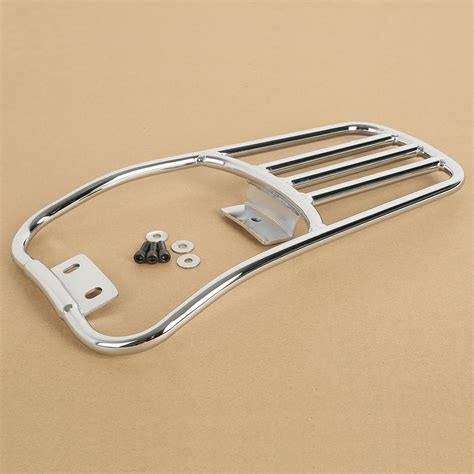 Chrome Fender Luggage Rack Fit For Harley Softail Deluxe 2006 2018 Fat