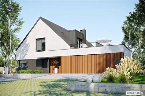 Projekt Domu Daniel Vi G2 Archipelagpl Facade House House Designs