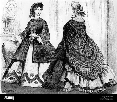 Fashion 19th Century Ladies Fashion France Frome The