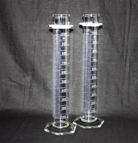 Vintage 1000ml Pyrex Graduated Cylinder White Graduations Td Product