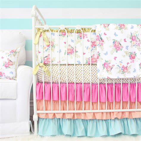 Olivia helps the tooth fairy. Caden Lane Olivia's Bright Boho Floral 2 Piece Crib ...