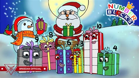 Numberblocks 1 10 Christmas Special T To Santa Claus Winters Fun