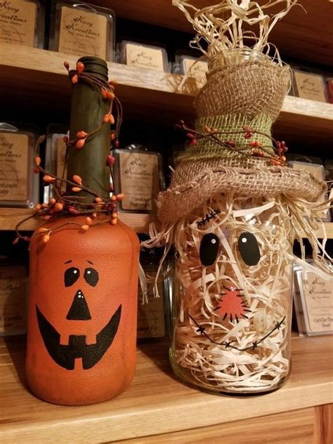 Diy Fall Decoration From Wine Bottles Paint Available At Gill Roys