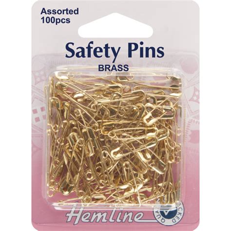 Safety Pins Assorted Brass Craft Department