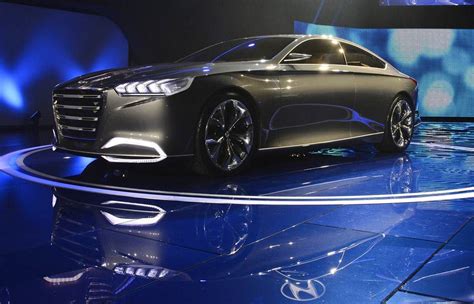 The Hyundai Hcd 14 Genesis Concept Car Is Intorduced At The North