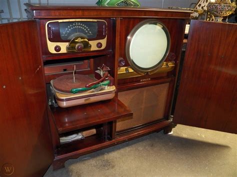Vintage 1950s 60s Entertainment Console By Zenith Radio Stereo Tv
