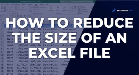 How To Reduce The Size Of An Excel File Effective Methods
