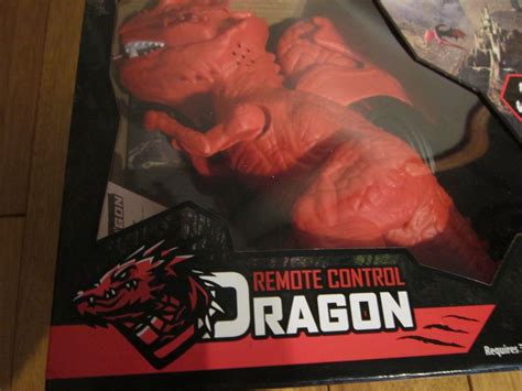 Remote Control Dragon Red Ages 8 Walking Roar Sound Wired Fossil