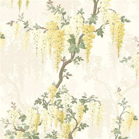 Wisteria In Lemon Yellow Wallpaper By Woodchip And Magnolia