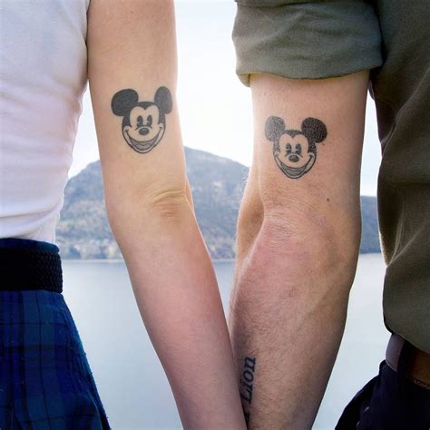 100 Disney Couple Tattoos That Prove Fairy Tales Are Real Disney Couple Tattoos Disney Couples