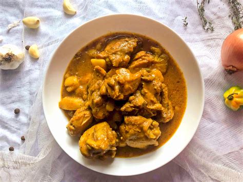 Curry Chicken Classical Jamaican Dish Tasty On A Budget