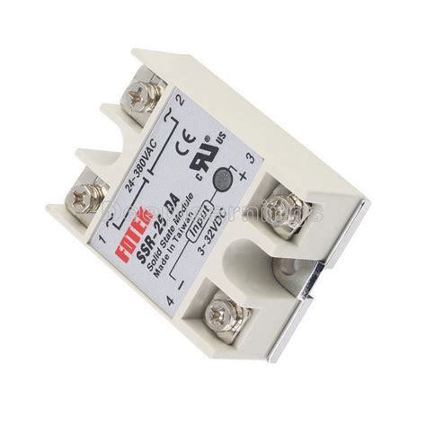 Programmable controller ac / dc−input module solid state relay. 5 PCS Output 24V-380V 25A SSR-25 DA Solid State Relay PID ...