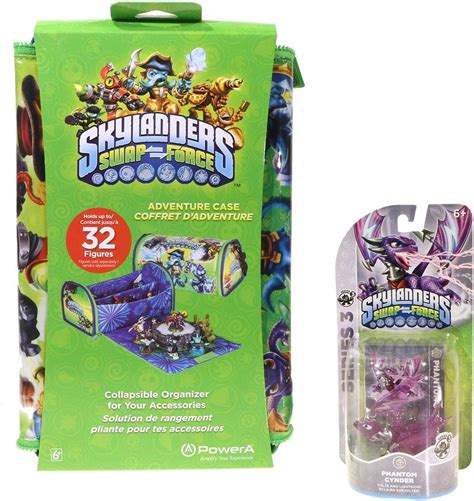 Skylanders Swap Force Zip Out Carrying Case And Phantom Cynder Figure