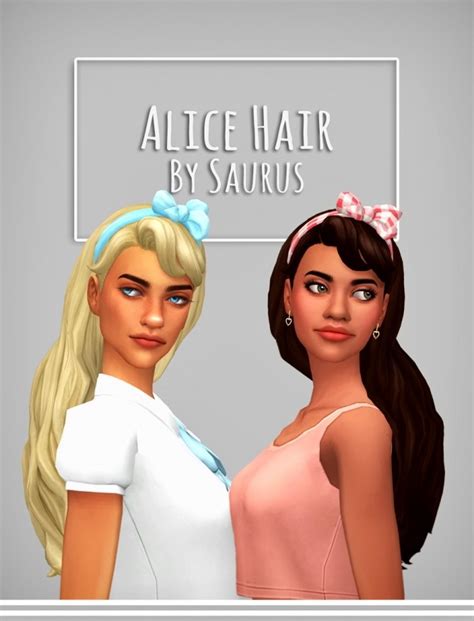 Alice Hair At Saurus Sims The Sims 4 Catalog