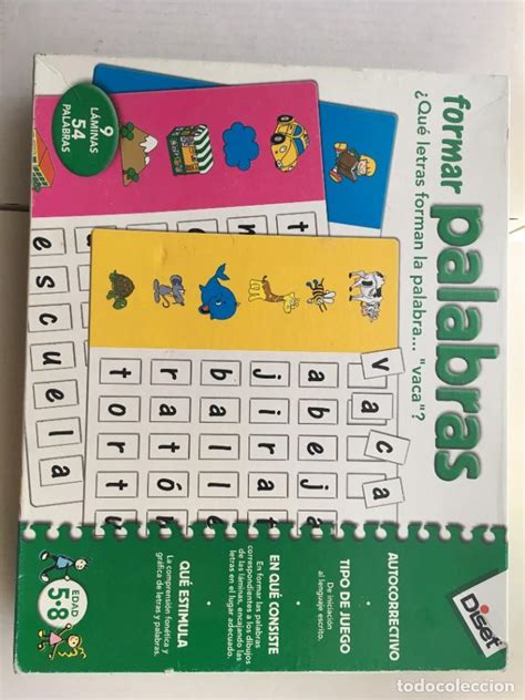 Mi primer juego de palabras estimula el aprendizaje lector de los niños y su expresión oral mientras se divierten. formar palabras diset puzzle educativo juego de - Comprar ...